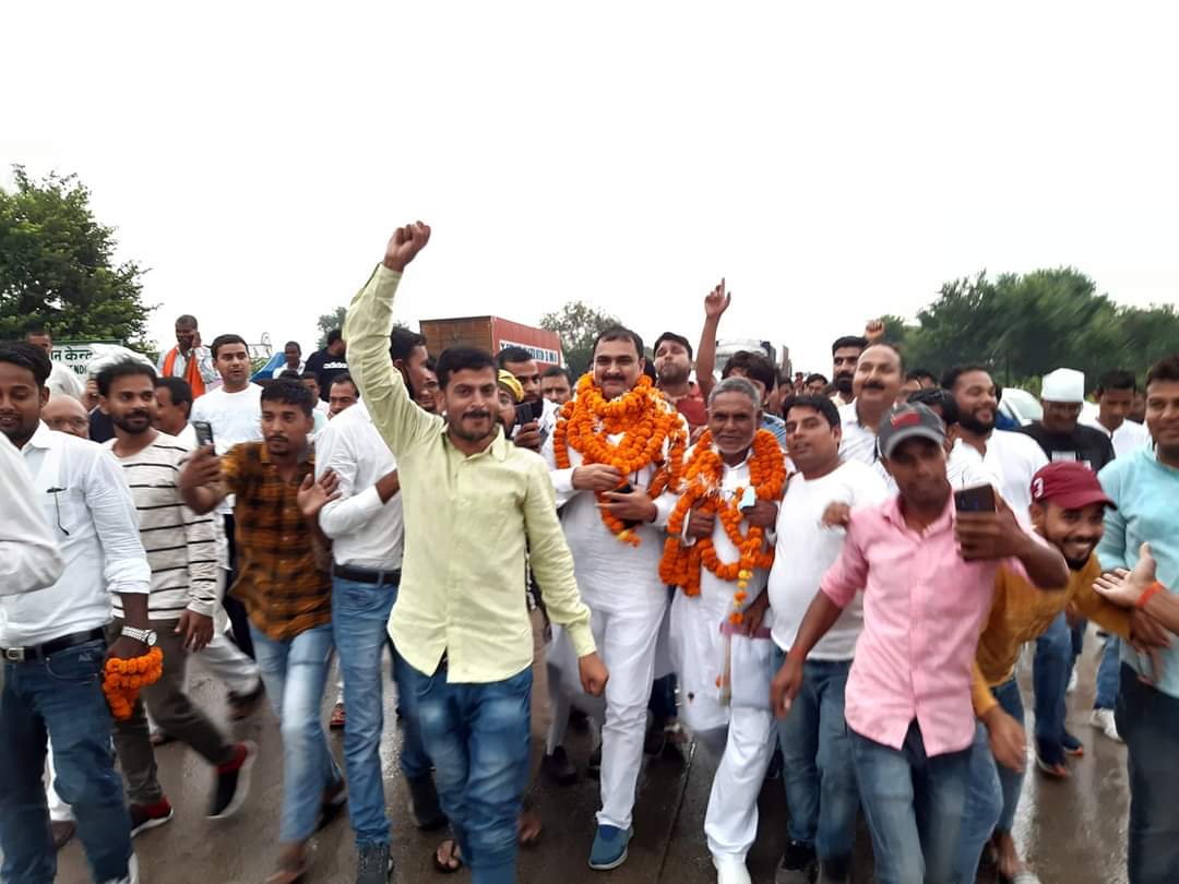 leaders of the nda and grand alliance filed nomination papers in gaya bihar