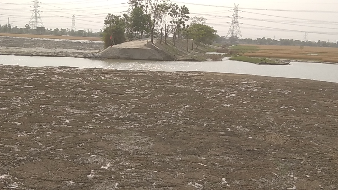 chharki dam repairing work in progress in gopalganj