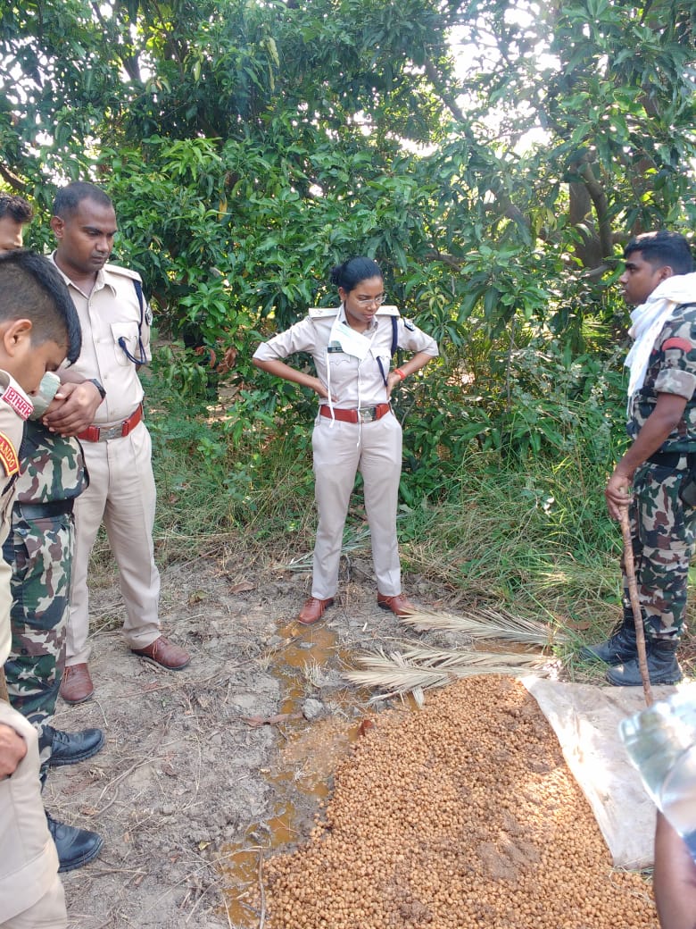 liquor factory destroyed in Naxalite area  liquor factory destroyed in kaimur