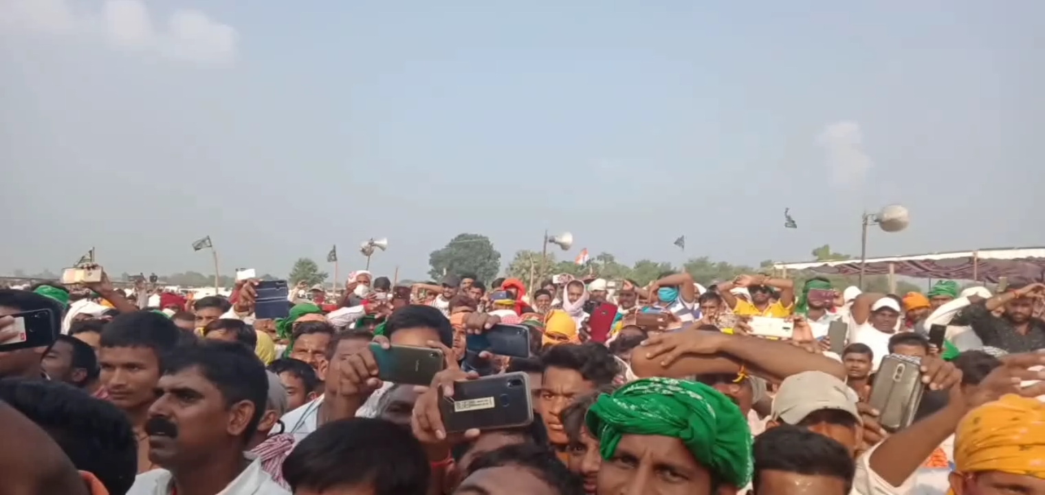 Tejasvi yadav rally at bhabhua in kaimur, बिहार के भभुआ में राजद की रैली