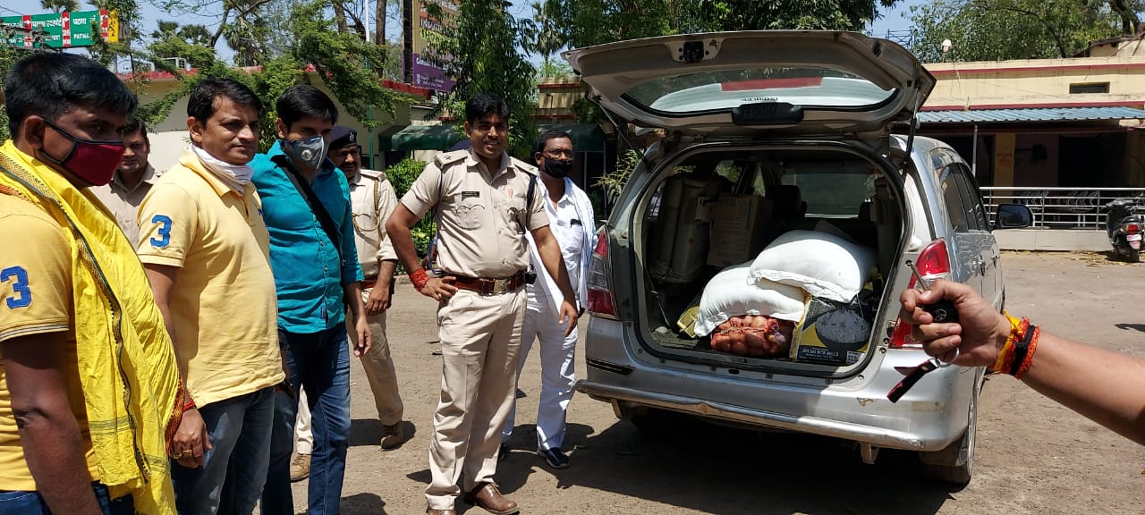 ration distributed in bihta police station of patna