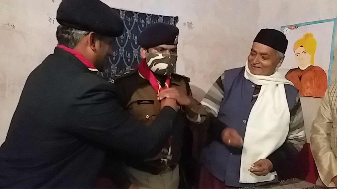 एसपी को किया गया सम्मानित