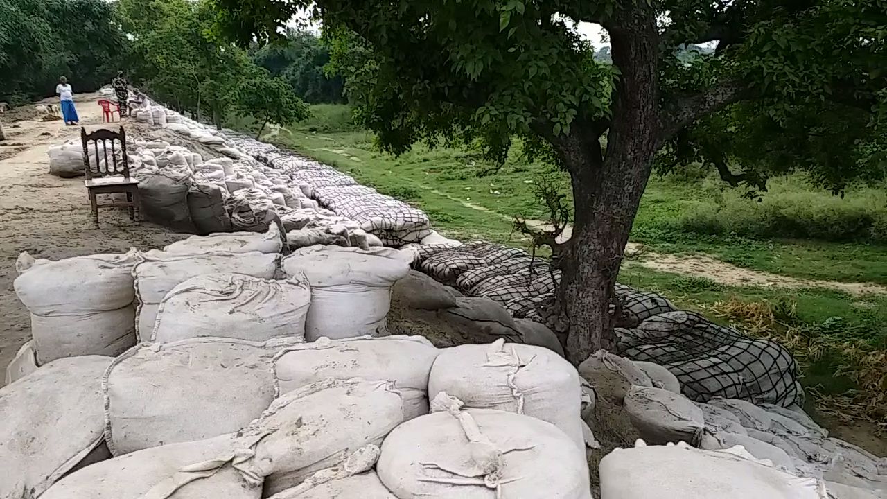 Bihar border Nepal oppose embankment repair work