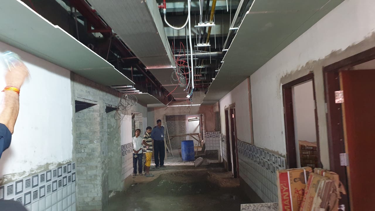 DM inspected the under construction PICU ward of SKMCH