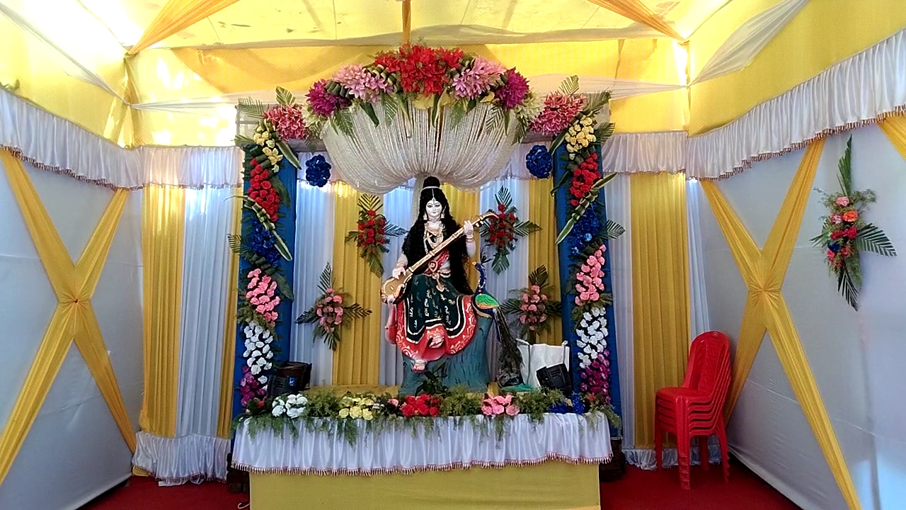 dance program organised on the occasion of Saraswati Puja in nalanda