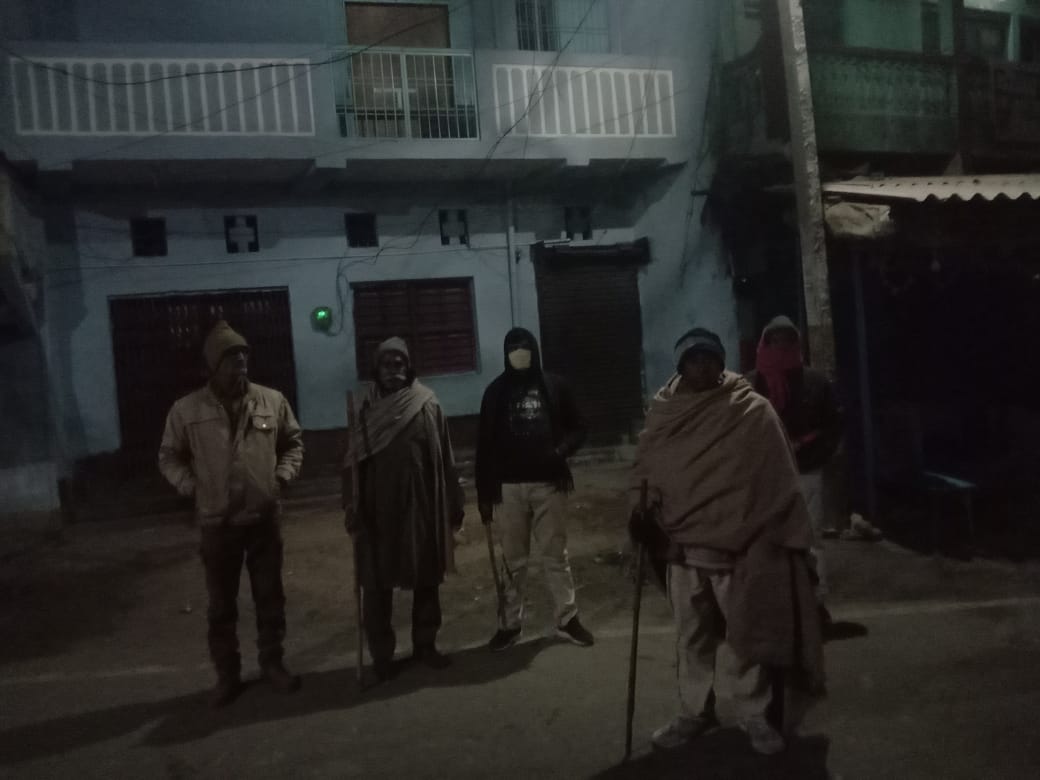 Police patrolling night patrol in nawada