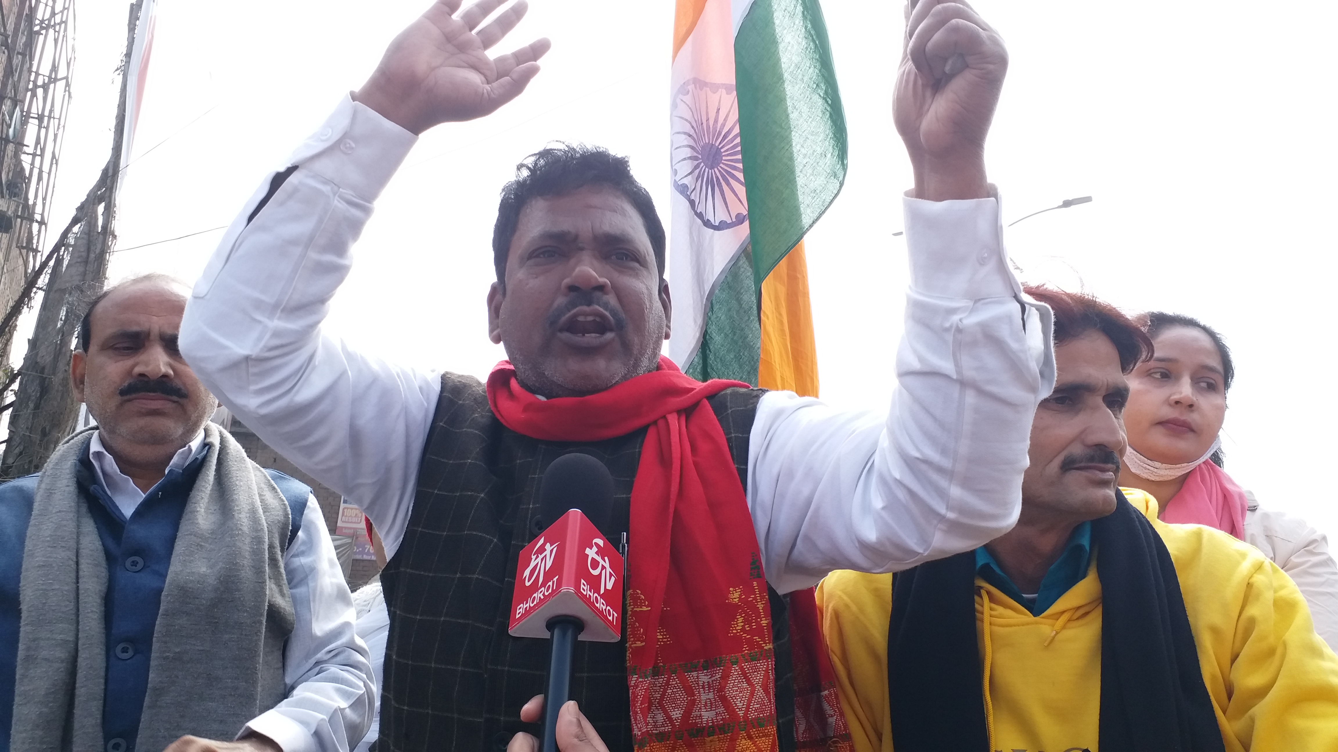 CPIML Tractor March against farm law in patna