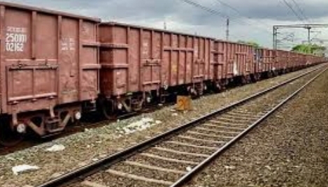 goods train divided into two parts