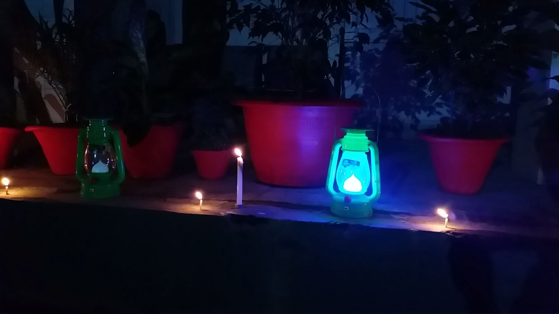 Young RJD leaders lit lanterns and candles against unemployment In RJD Office