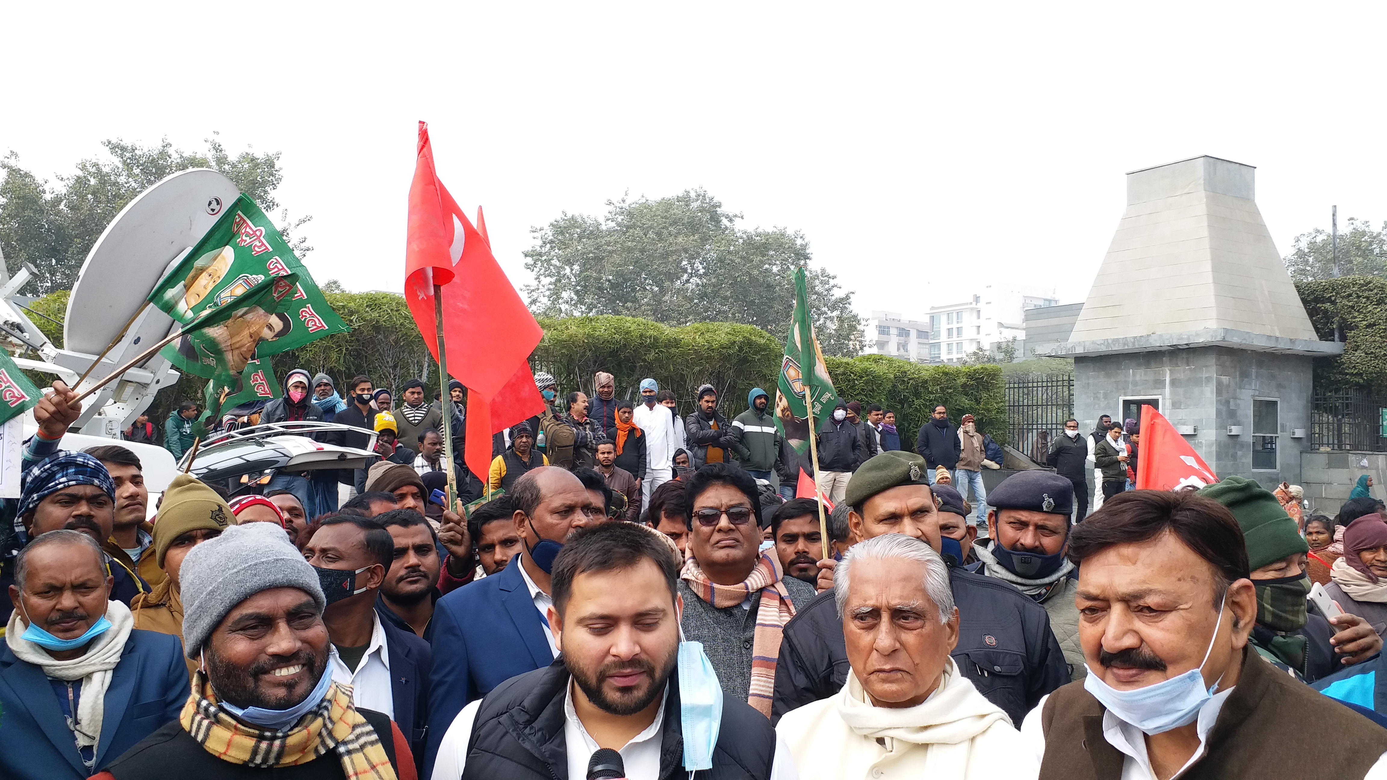 mahagathbandhan human chain