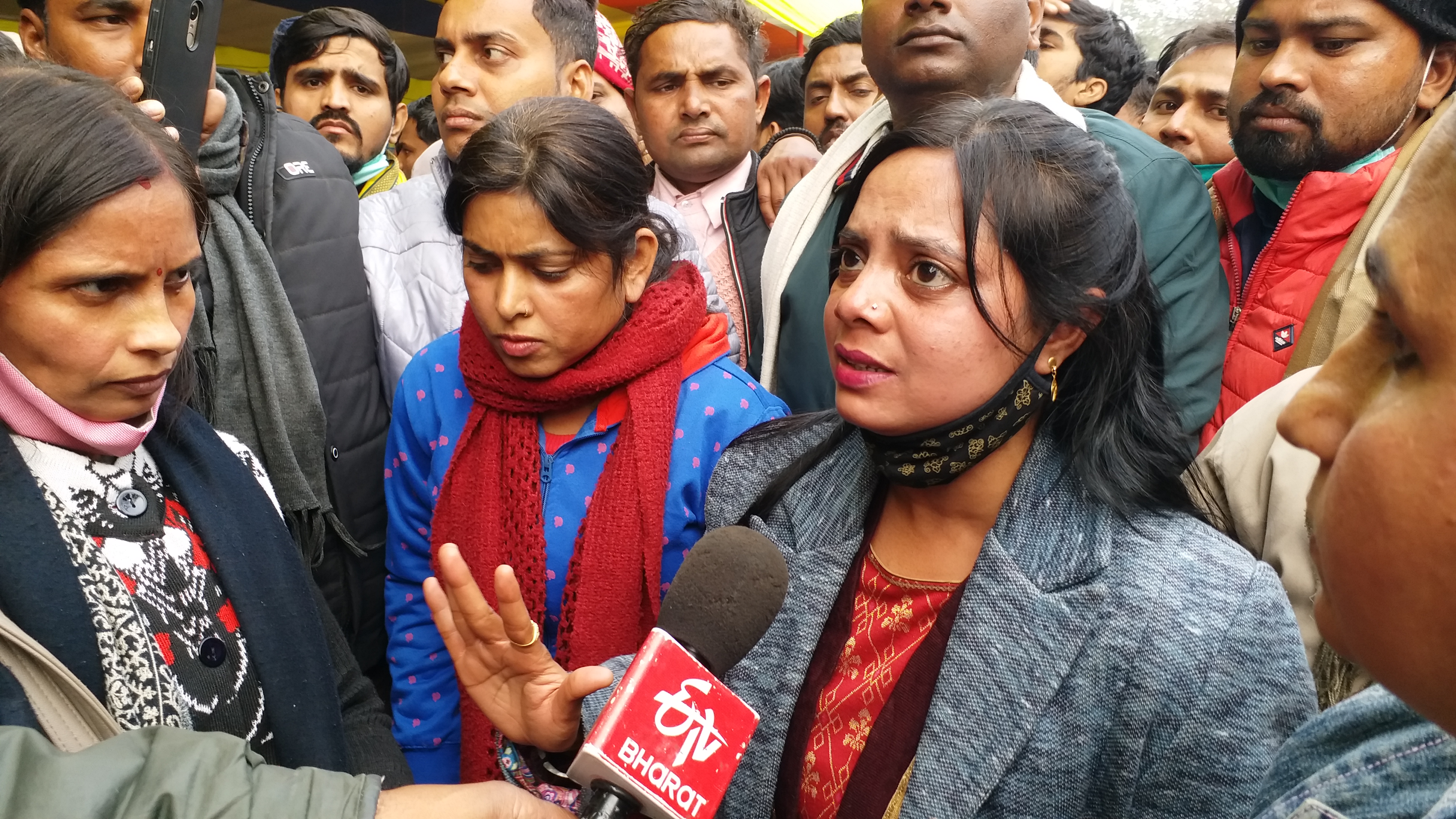 Teacher candidates protest regarding teacher niyojan process in gardanibagh patna
