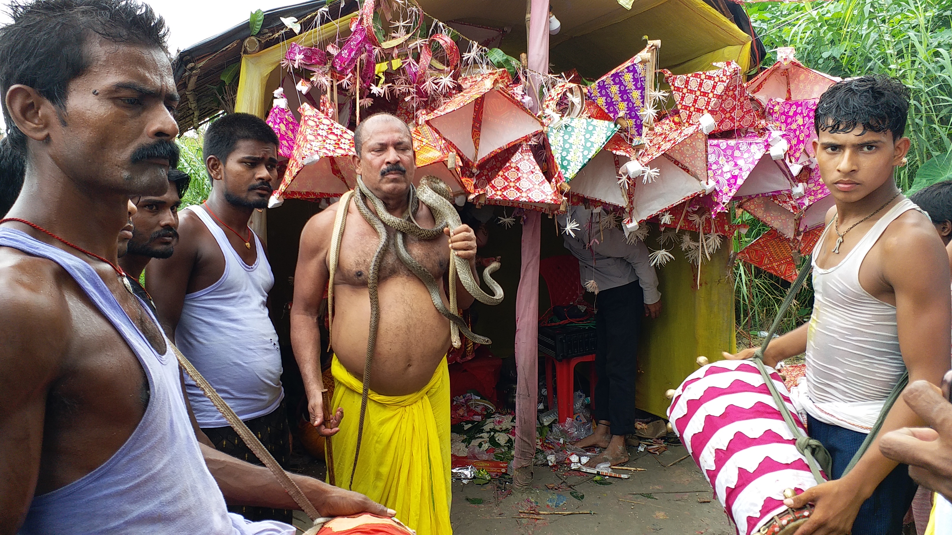 सांपों के साथ भगत