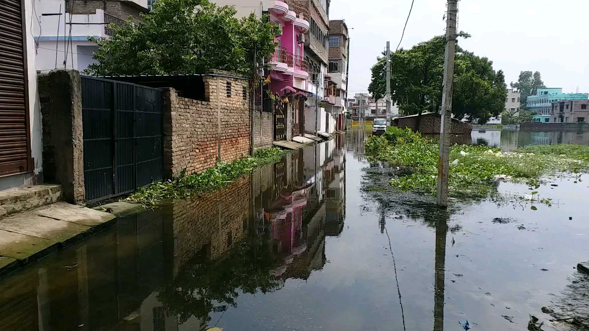 water logging due to heavy rain in Samastipur