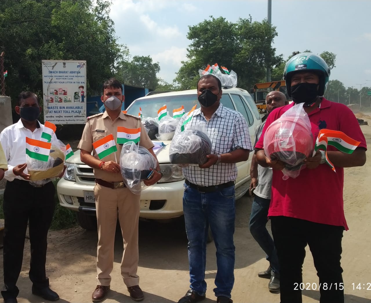 Inauguration of Road Accident Free Campaign on Independence Day