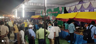 Politics on at Tejasvi restaurant in Kaimur