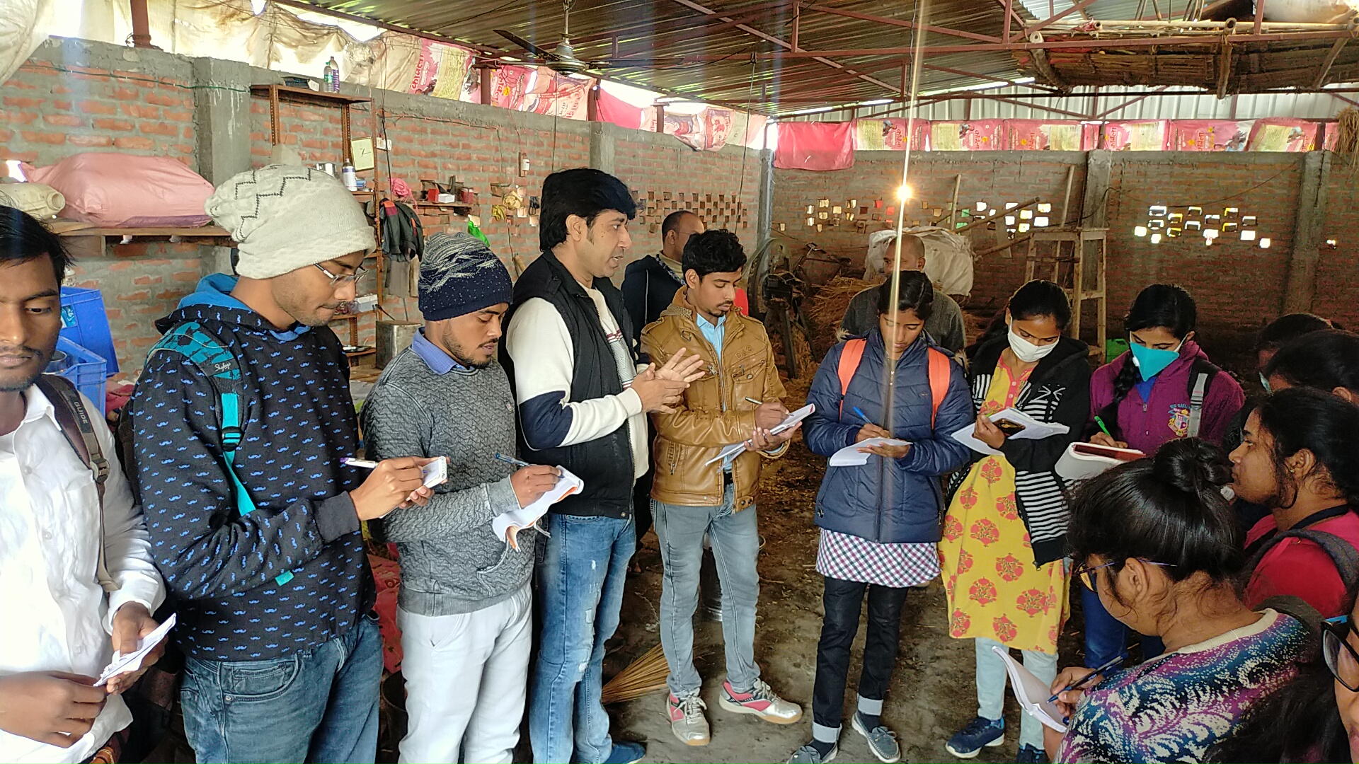 Students cruised Nalanda Farming