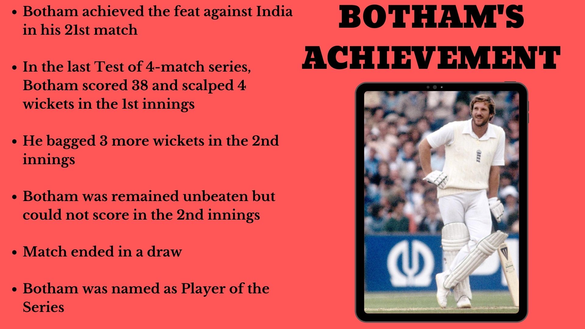 Ian Botham's achievement