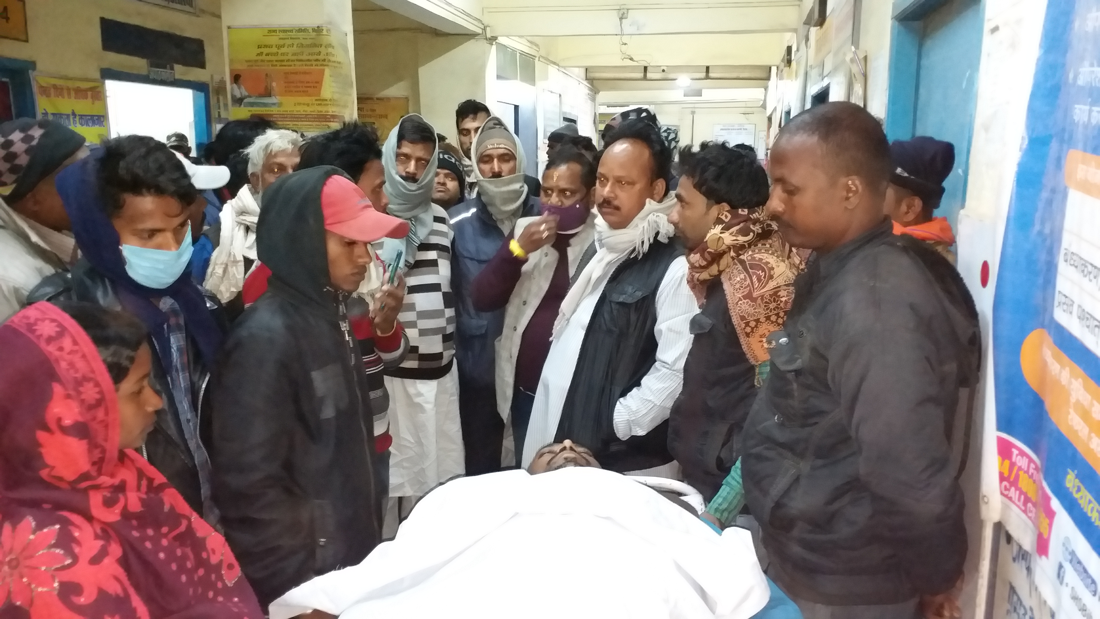 mukhiya dies of a heart attack in araria bihar