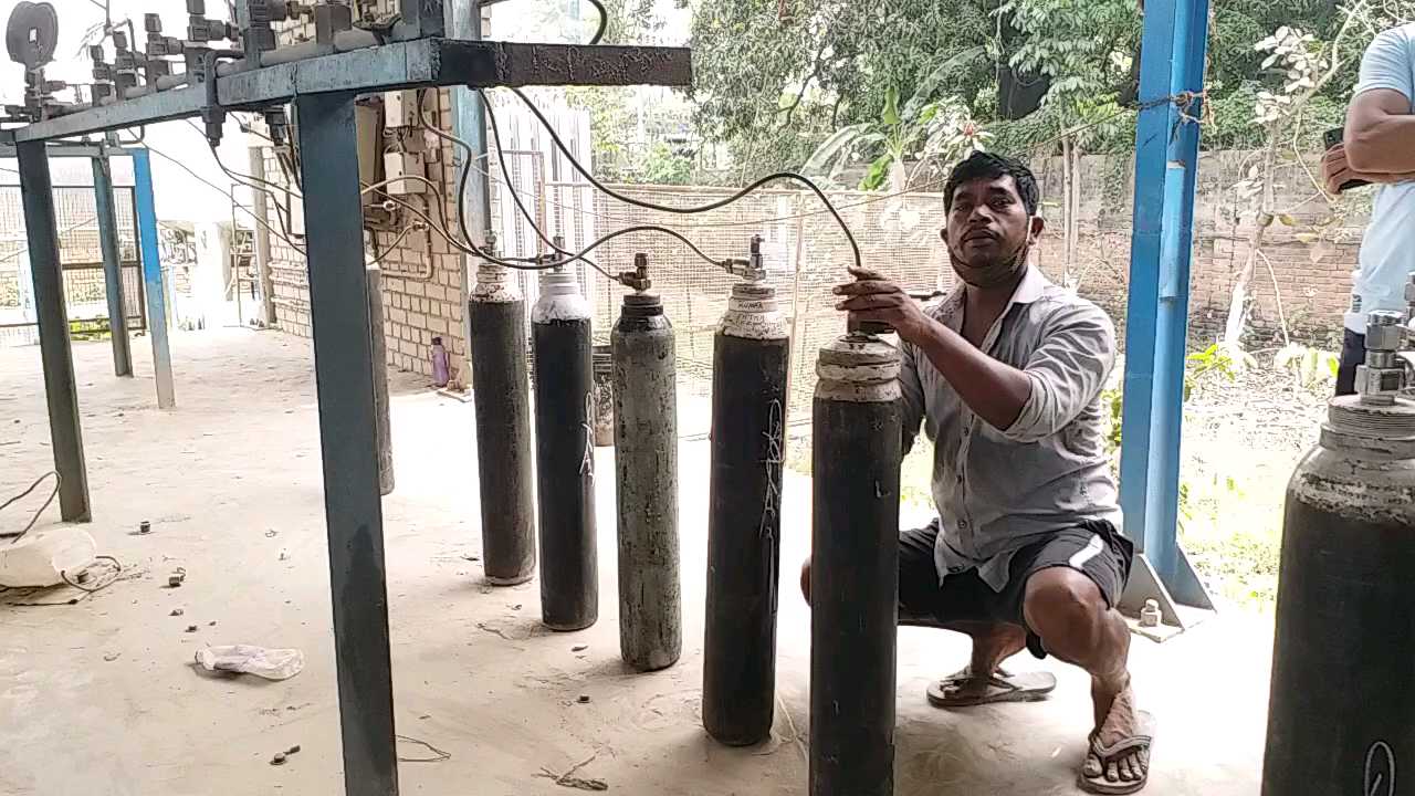 Oxygen refilling plants started in two places in Bhagalpur