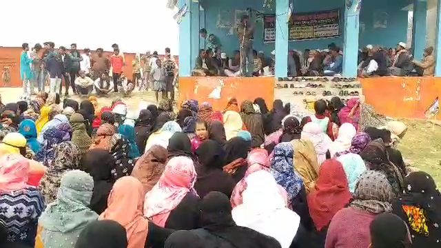 protest against CAA NRC NPR in darbhanga