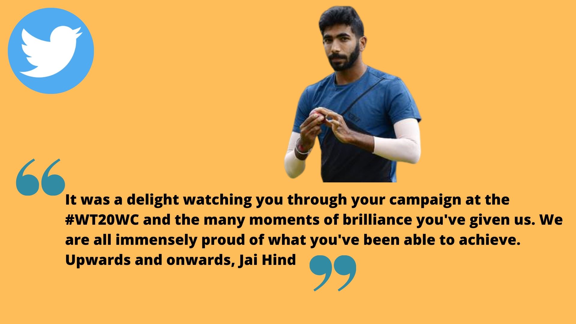 Jasprit Bumrah pays tribute to India women team.