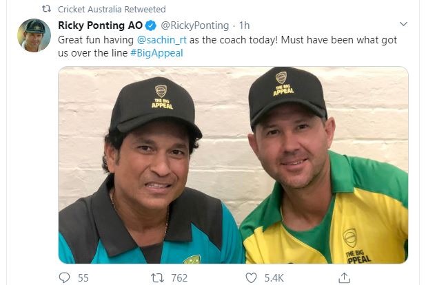 Ricky Ponting Tweet