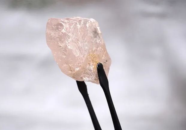 Big pink diamond discovered in Angola  largest in 300 years  പിങ്ക് ഡയമണ്ട്  പിങ്ക് രത്നക്കല്ല്  ലുലോ റോസ് രത്നം  ലുലോ അലുവിയല്‍ ഡയമണ്ട് ഖനി  Lulo Rose  Lulo alluvial diamond mine