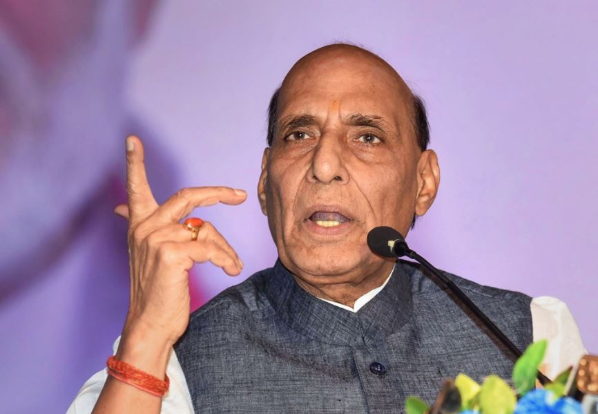Rajnath Singh to address public meetings in Assam today
