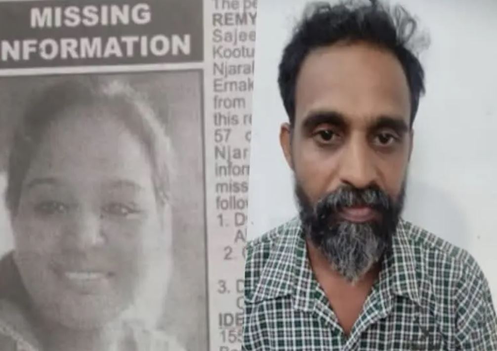 husband killed wife and buried house premises in kerala