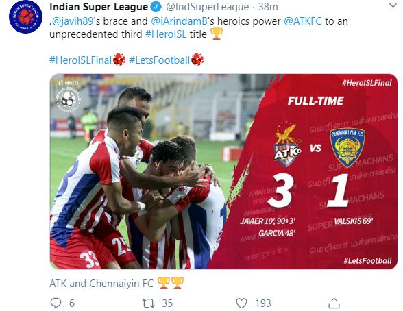 ATK,  Chennaiyin,  Fatorda, Javi Hernandez