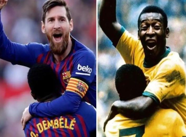 Messi equals Pele's record of most goals for one club