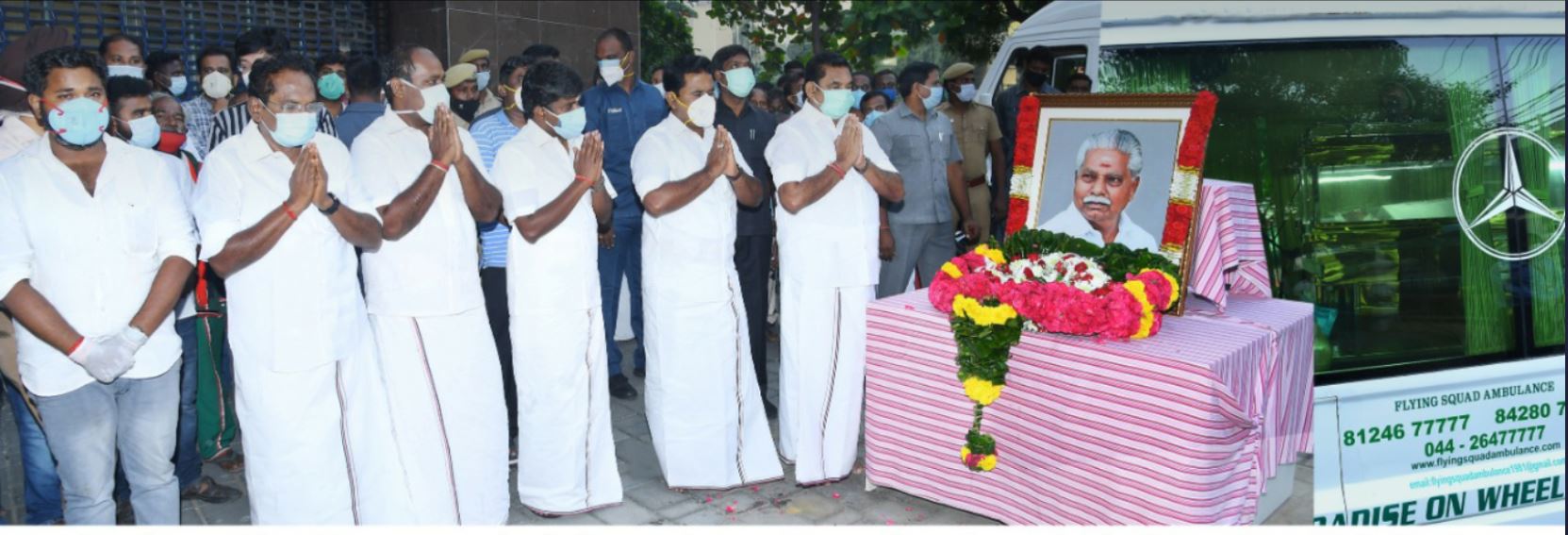 tamilnadu cm, governors condolence for minister doraikannu death