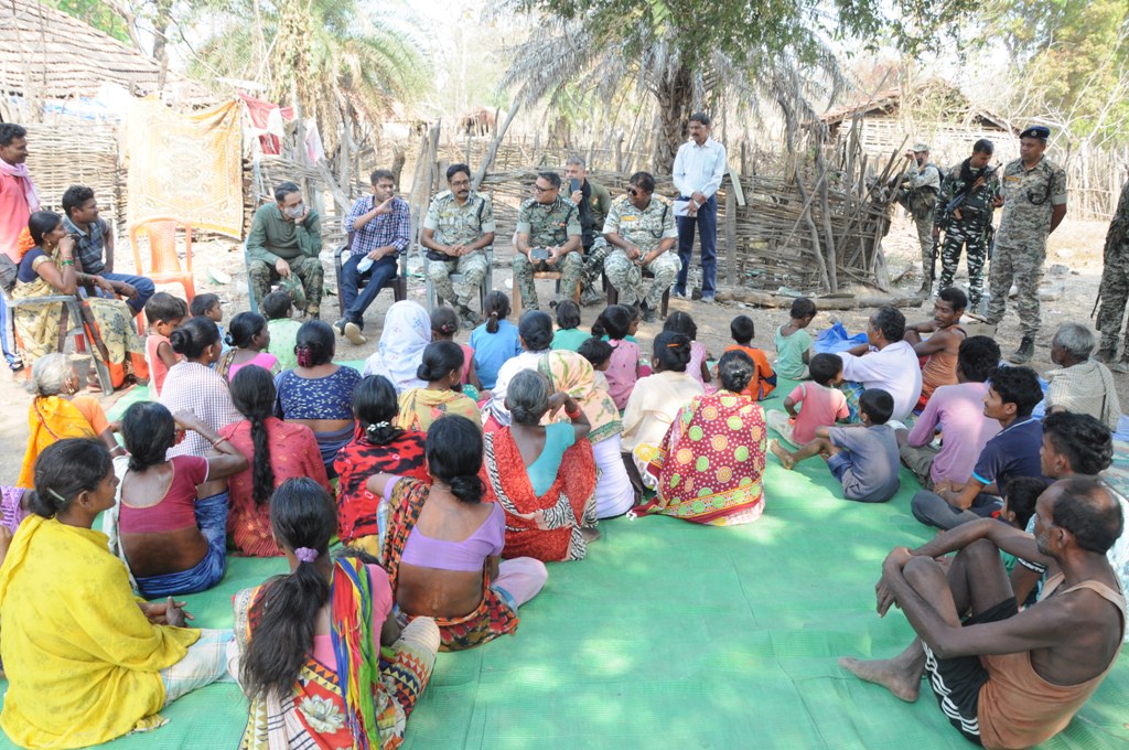 Villagers chaupal in Naxalite affected area