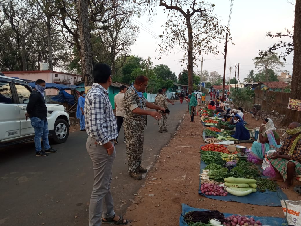 High officials inspected the situation of lockdown in Bijapur