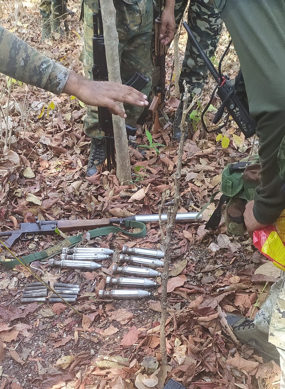 Weapons recovered from the spot