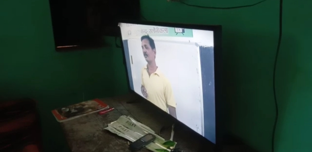 Children are being educated through TV cable in Balodabazar