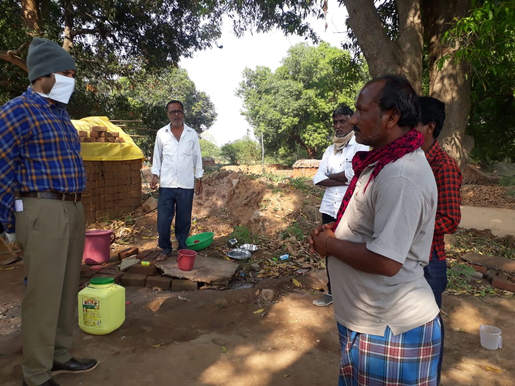 Collector check stock of small forest produce