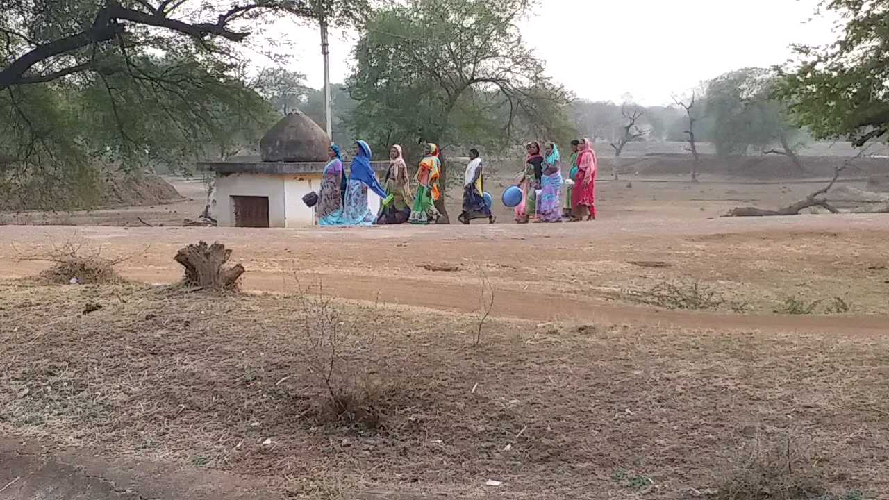 People of Bhim Kanhar village of Balod district are facing water scarcity