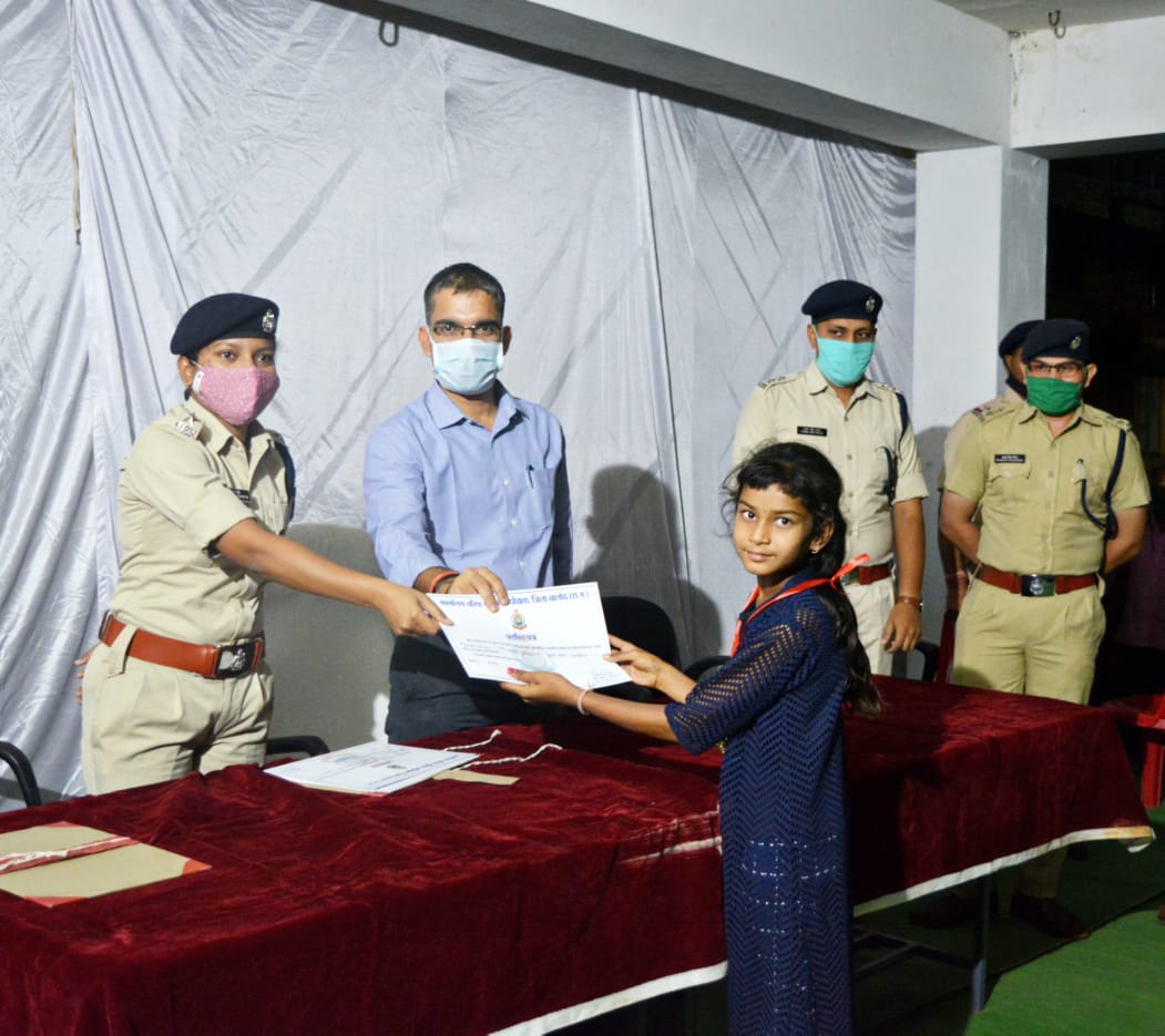 Police department organized various programs for children in balod