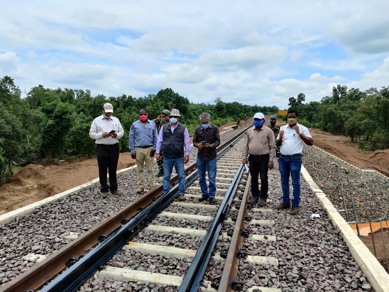 Rail line in Antagarh