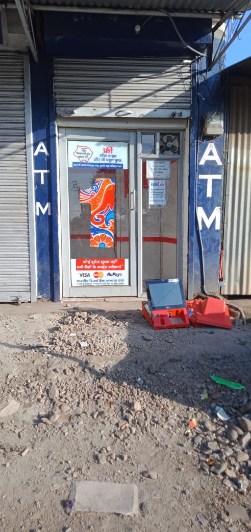 atm machine theft in bilaspur