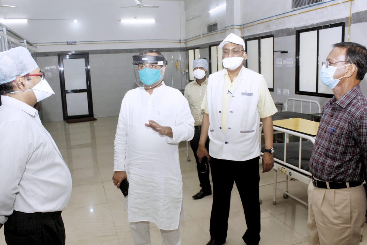 bilaspur MLA inspected railway hospital