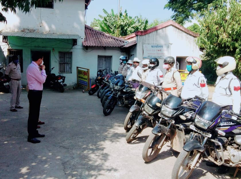 SP Prashant Aggarwal constitutes 14 traffic bike patrolling teams in Bilaspur