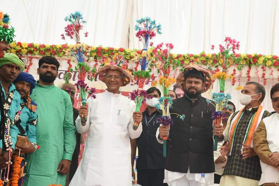 Tamradhwaj Sahu done bhoomi pujan