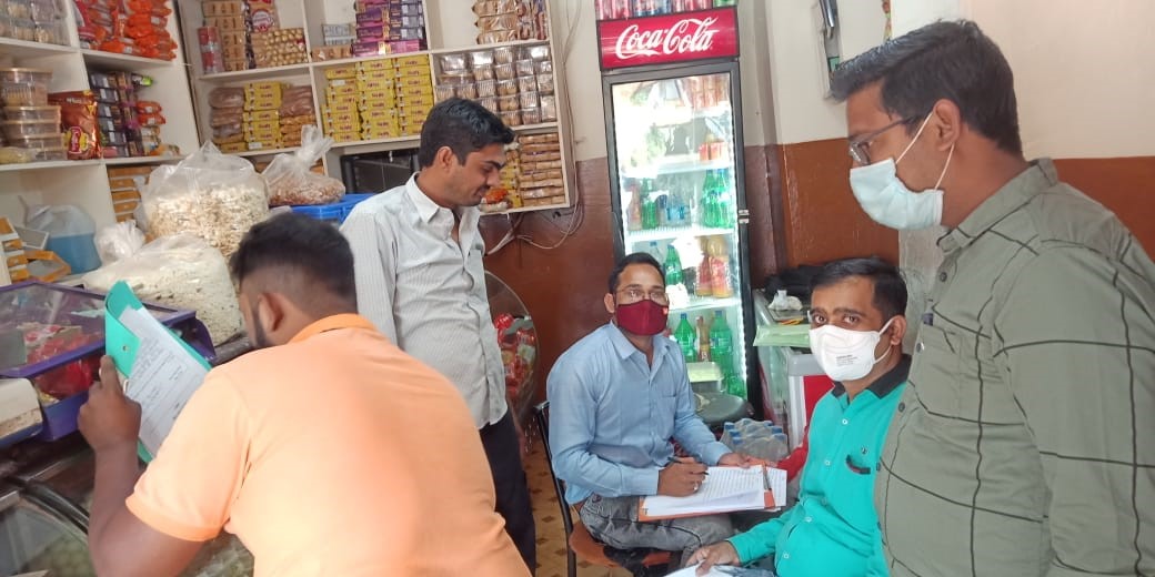 Food department team inspects several sweets shops in Berla block of bemetara