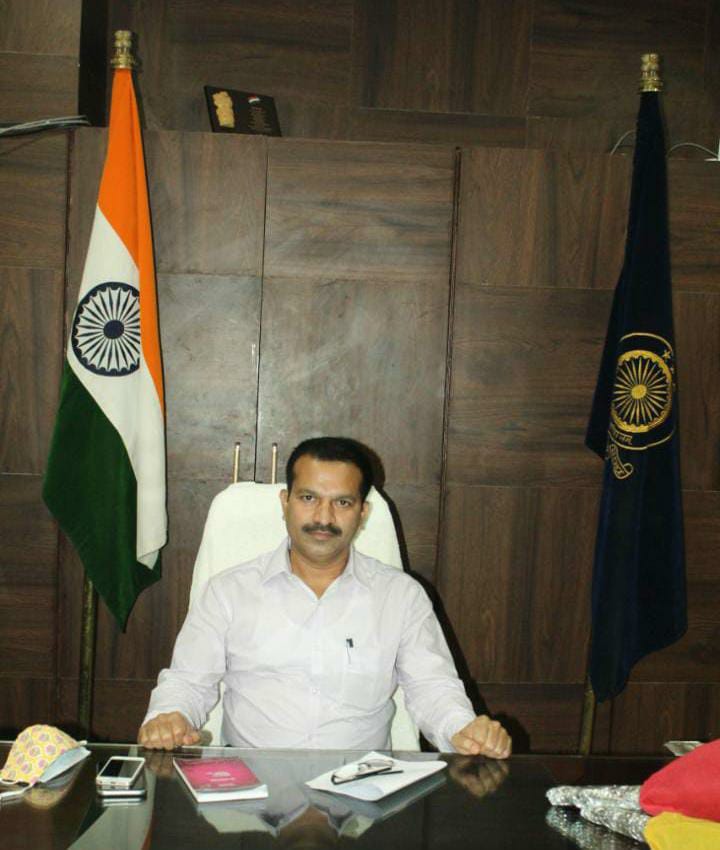 Newly appointed collector Bhoskar Vilas Sandipan