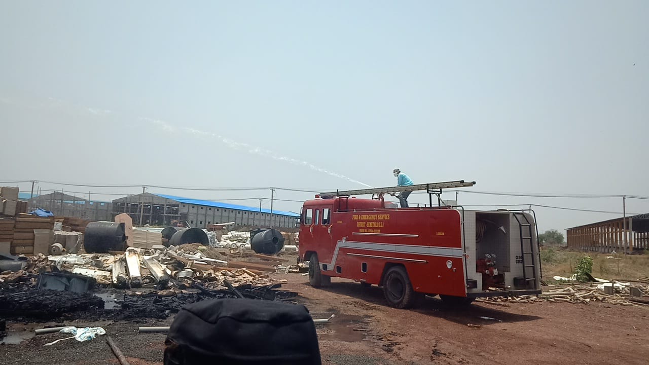 fire in venkataraman poultries farm