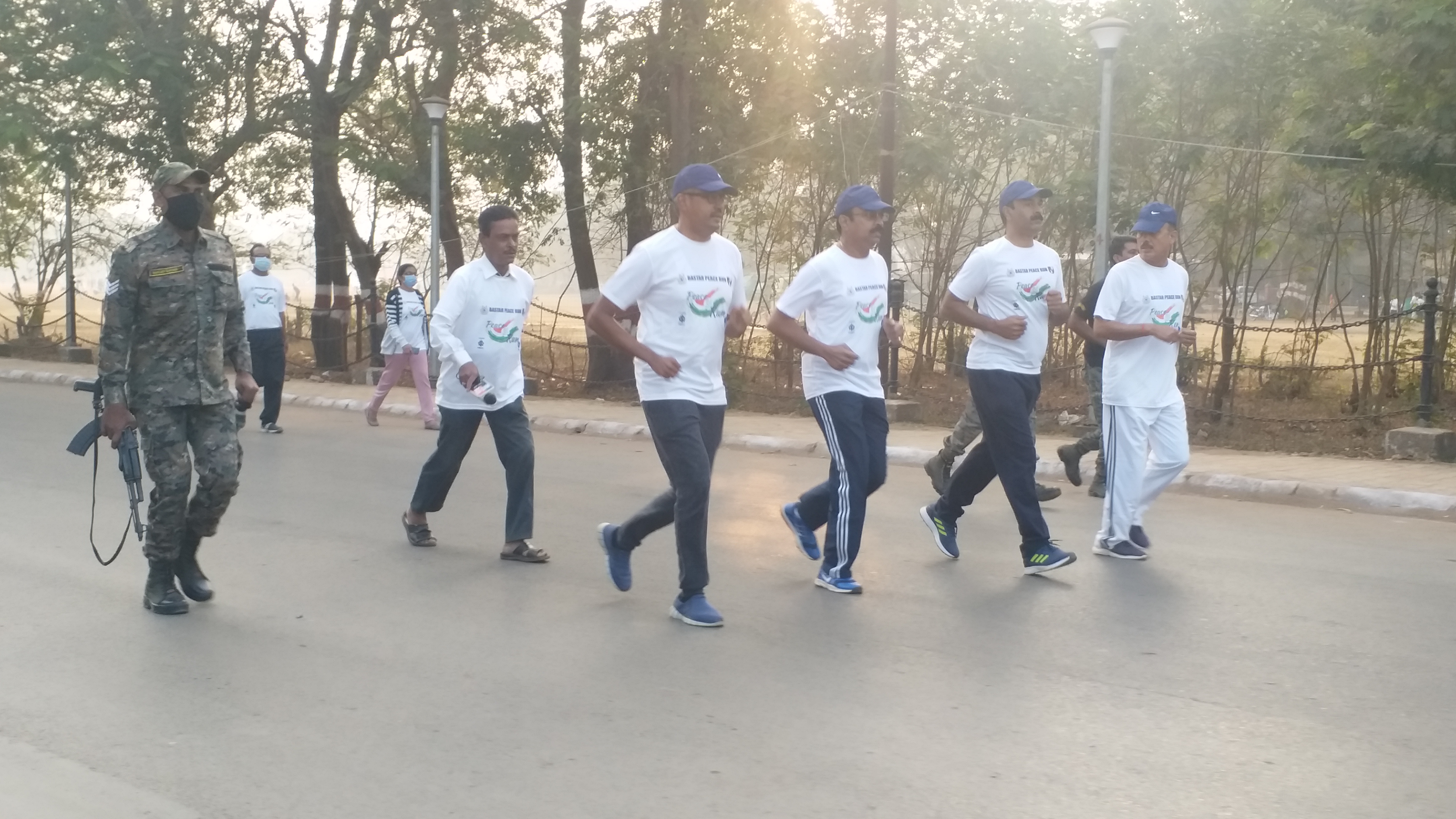 Peace race organized in Bastar LAL GROUND