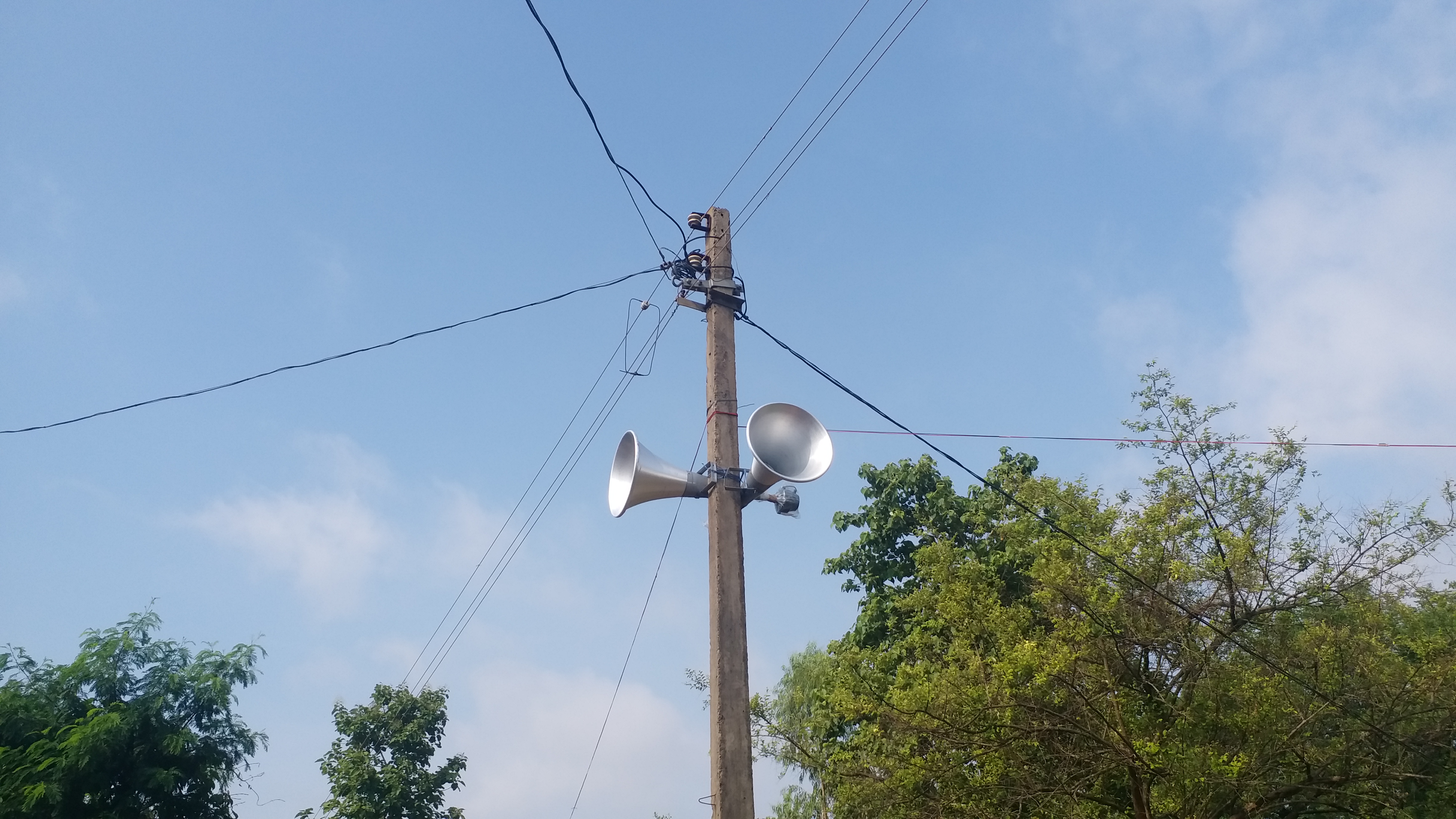 loudspeaker in Village