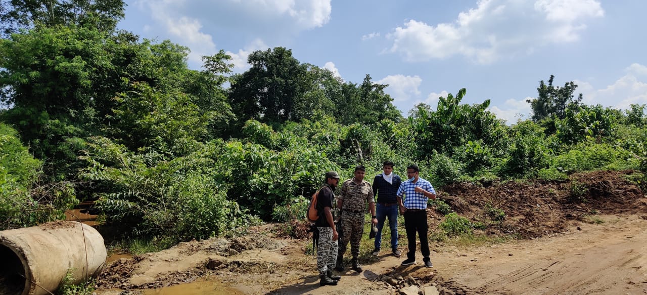 Bastar IG inspected in Naxalite affected areas